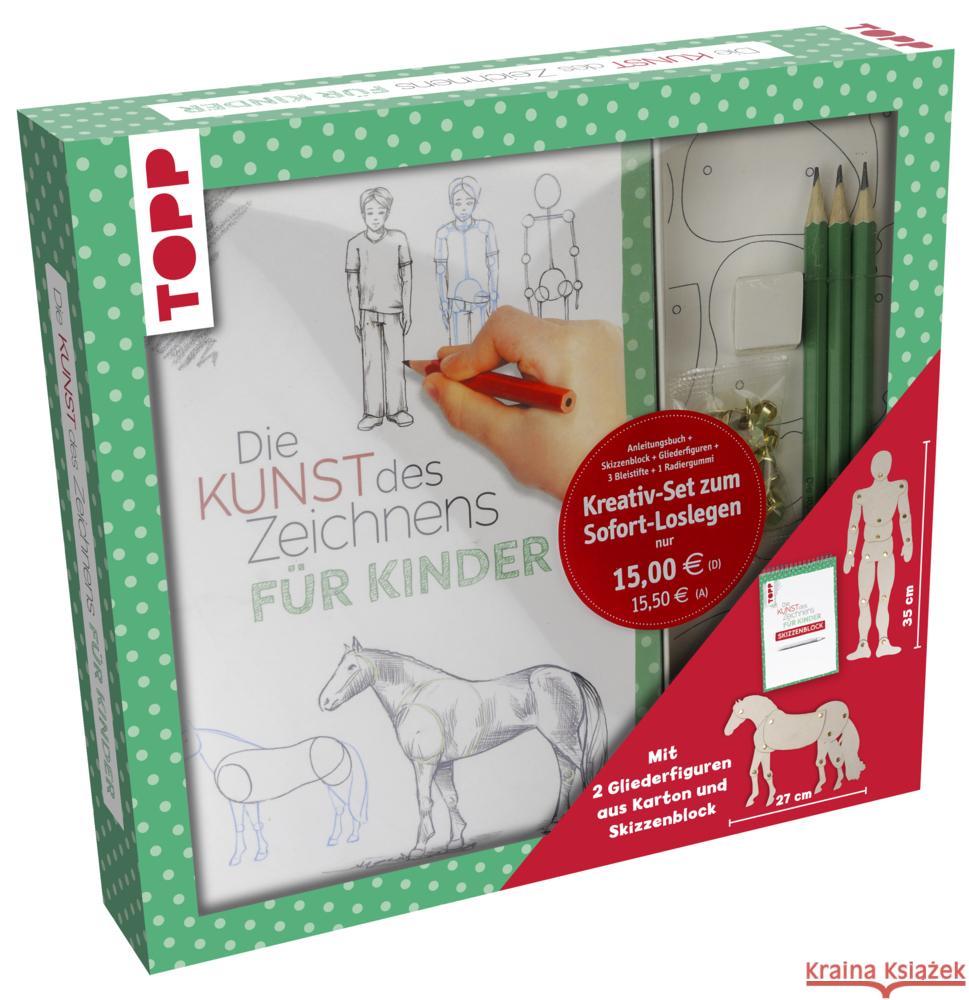 Kreativ-Set Kunst des Zeichnens für Kinder Keck, Gecko 9783735890368 Frech - książka