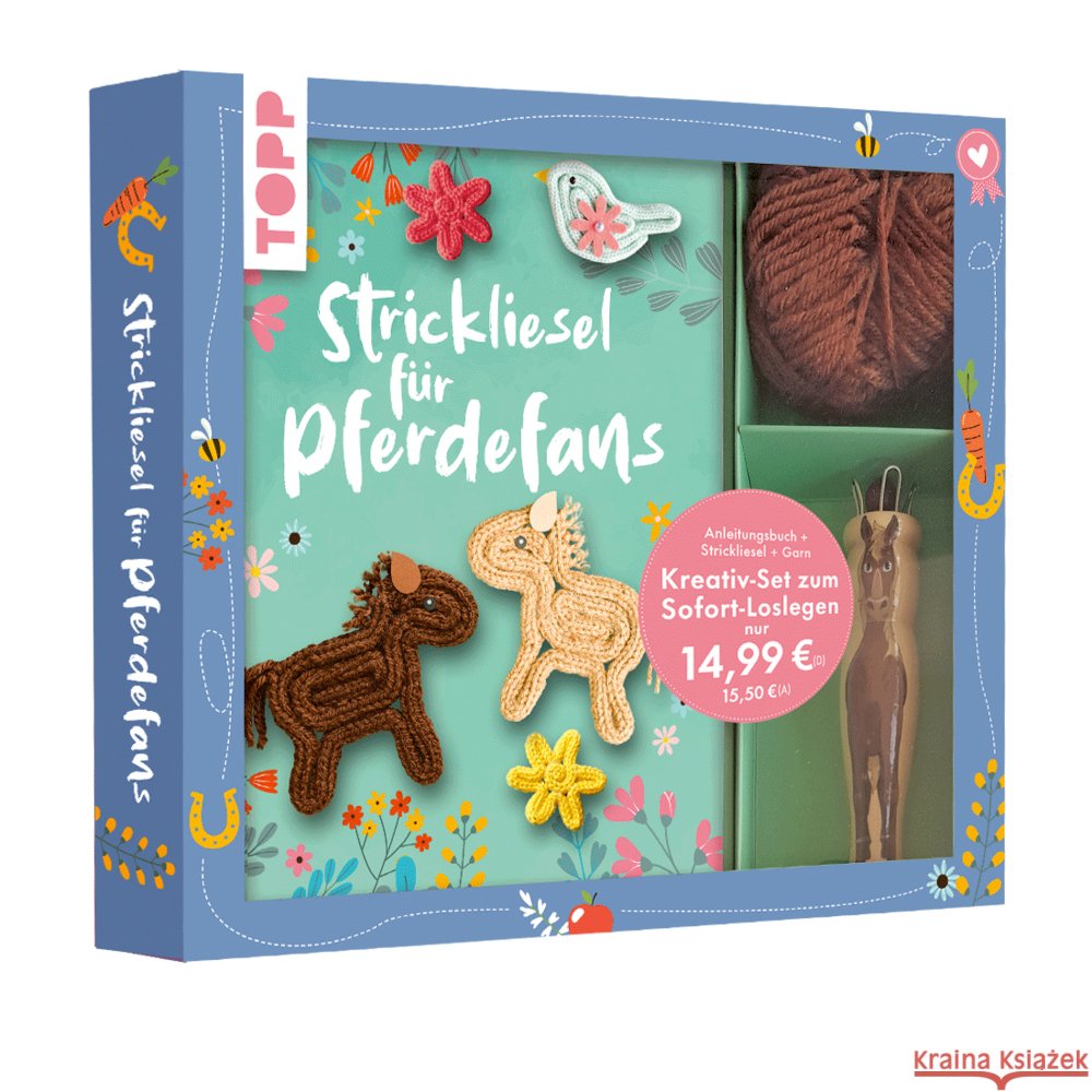 Kreativ-Set Strickliesel für Pferdefans Ritterhoff, Anja, Andresen, Ina 9783735892485 Frech - książka