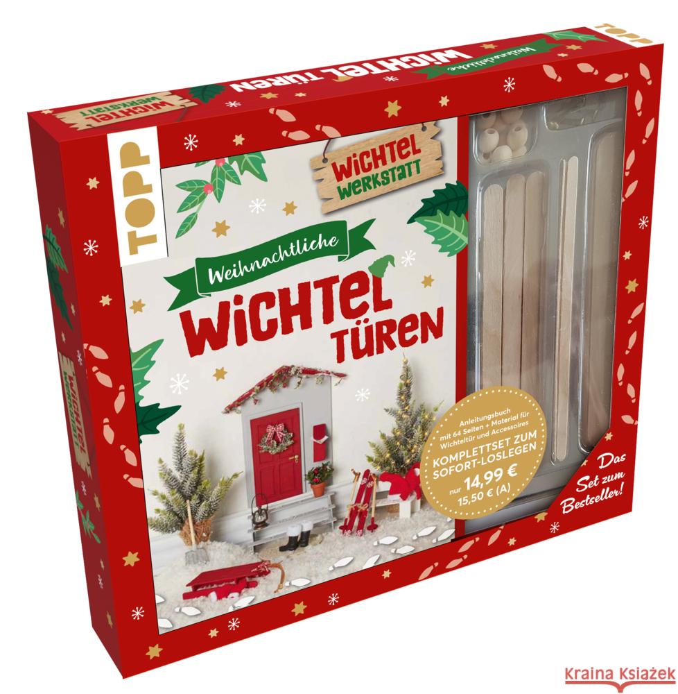 Kreativ-Set: Weihnachtliche Wichteltüren. Anleitungsbuch mit Material zum Sofort-Loslegen. Set zum Spiegel-Bestseller Arabatzis, Sarah 9783735890856 Frech - książka