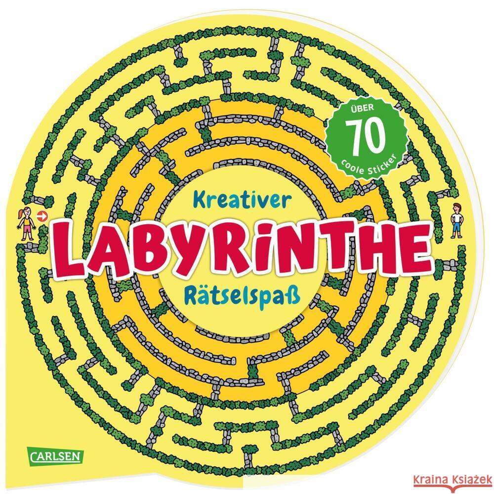 Kreativer Labyrinthe-Rätselspaß Poitier, Anton 9783551191663 Carlsen - książka