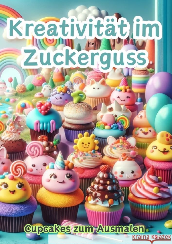 Kreativit?t im Zuckerguss: Cupcakes zum Ausmalen Maxi Pinselzauber 9783384122797 Tredition Gmbh - książka