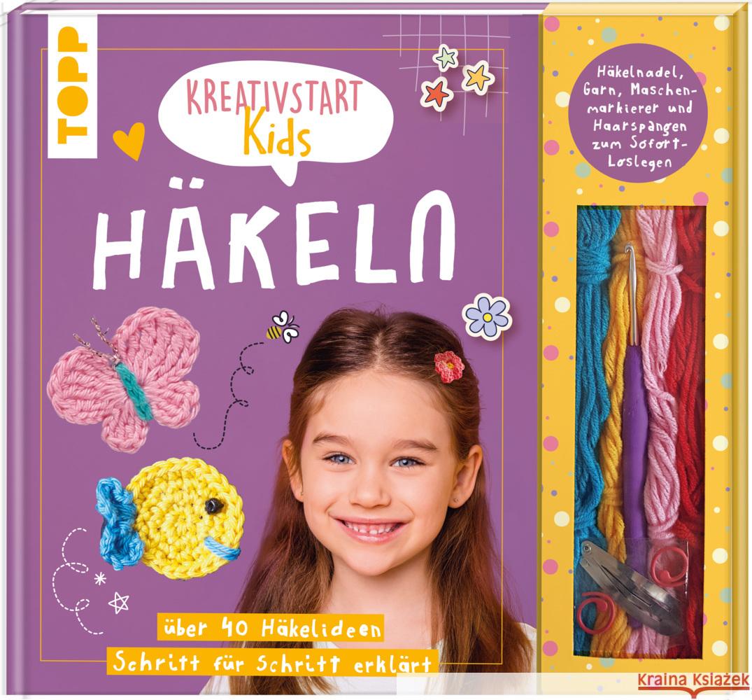 Kreativstart Kids Häkeln. Anleitungsbuch und Material frechverlag 9783735891686 Frech - książka