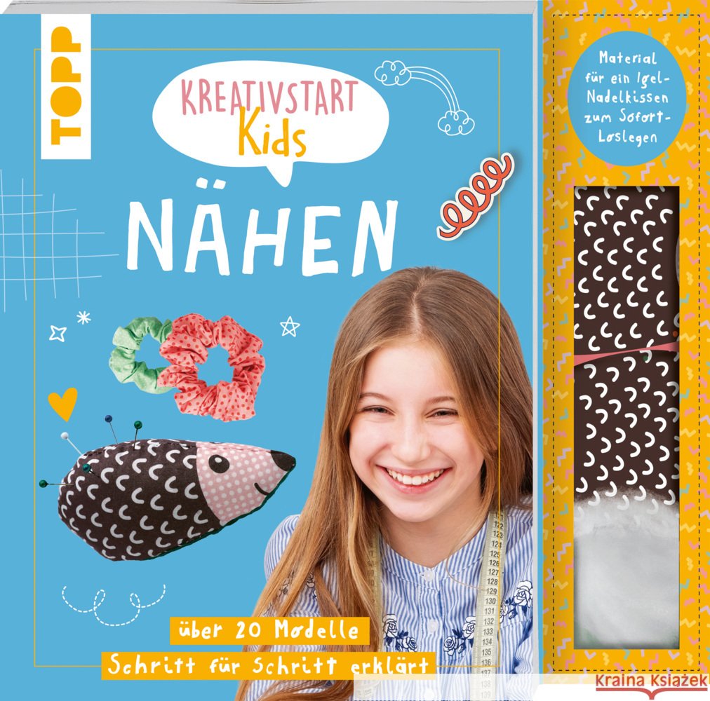 Kreativstart Kids Nähen. Anleitungsbuch und Material Andresen, Ina 9783735892850 Frech - książka