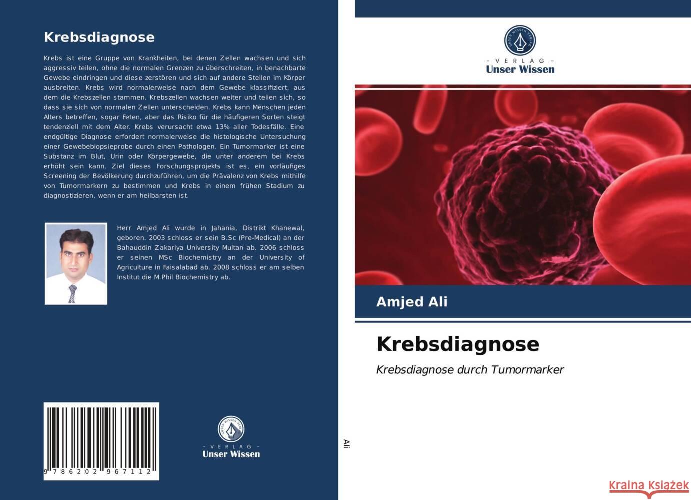 Krebsdiagnose Ali, Amjed 9786202967112 Verlag Unser Wissen - książka