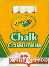 Kreda niepyląca biała 12szt CRAYOLA  5010065002807 Crayola - książka