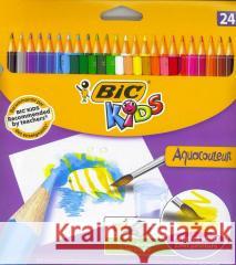 Kredki Aquacouleur 24 kolory BIC  3270220003496 Bic - książka