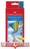 Kredki Jumbo trójkątne 10 kol + temp FABER CASTELL  8991761345016 Faber-Castell