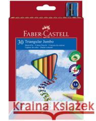 Kredki Jumbo trójkątne 30 kol + temp FABER CASTELL  8991761345030 Amex - książka