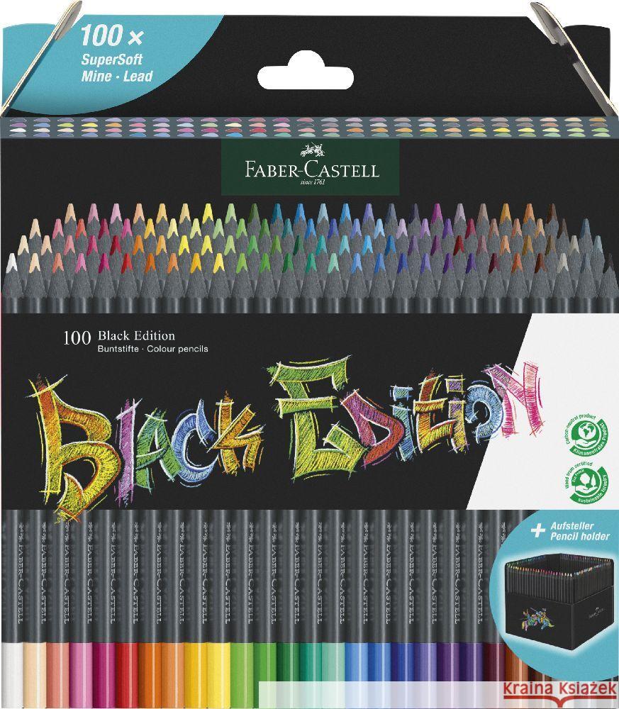 Kredki trójkątne Black Edition 100 kolorów  4005401164111 Faber-Castell GmbH&Co. - książka