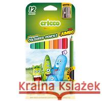 Kredki trójkątne grube 12 kolorów CRICCO  5907377375883 Amex - książka