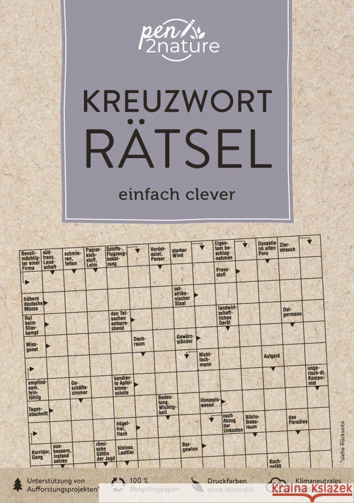 Kreuzworträtsel einfach clever pen2nature 9783987640025 Pen2nature - książka