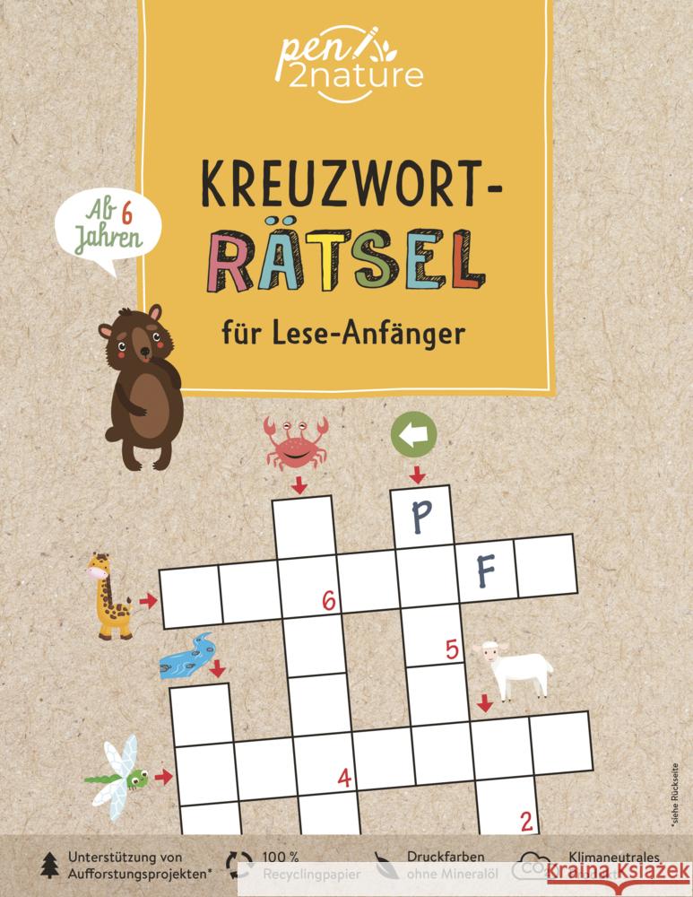 Kreuzworträtsel für Lese-Anfänger pen2nature 9783987640254 Good Life Books & Media GmbH - książka