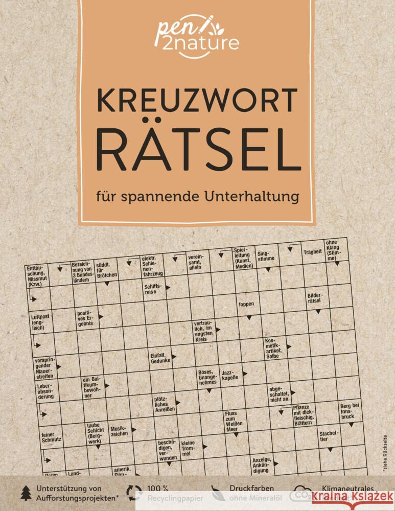 Kreuzworträtsel für spannende Unterhaltung pen2nature 9783987640155 Pen2nature - książka