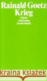 Krieg : Stücke Goetz, Rainald 9783518399903 Suhrkamp - książka