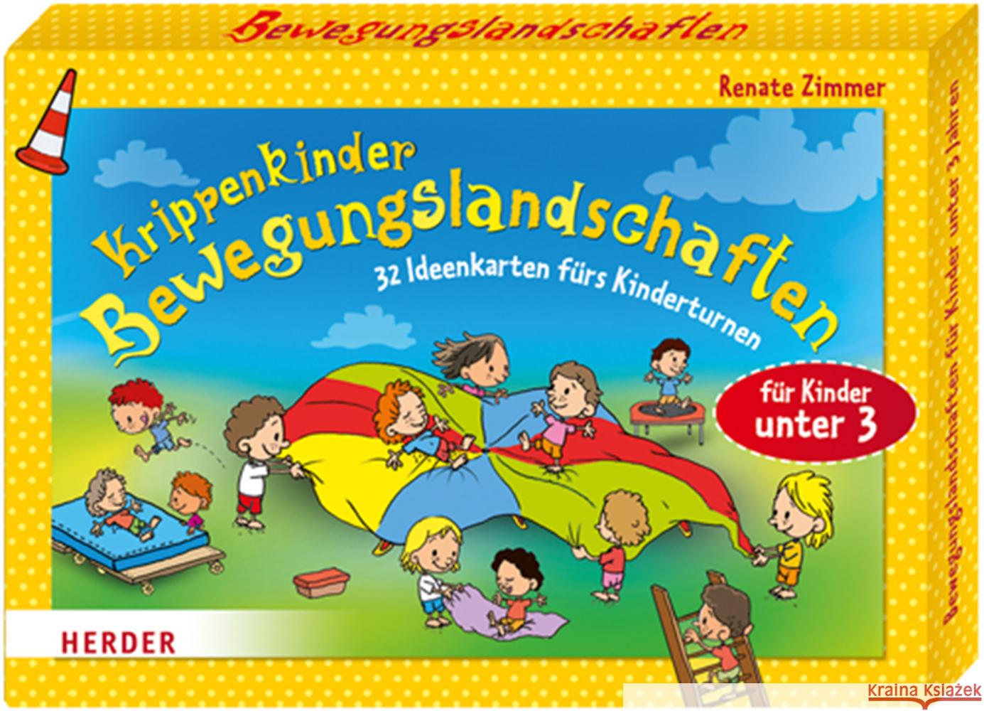 Krippenkinder - Bewegungslandschaften : 32 Ideenkarten fürs Kinderturnen. Für Kinder unter 3 Zimmer, Renate 9783451327452 Herder, Freiburg - książka