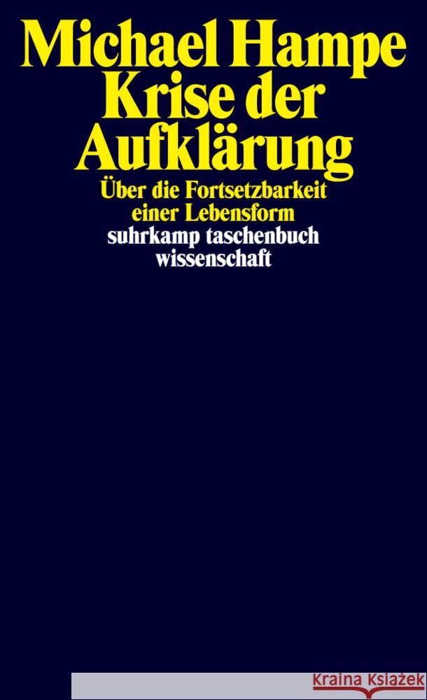 Krise der Aufklärung Hampe, Michael 9783518300817 Suhrkamp - książka