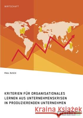 Kriterien für organisationales Lernen aus Unternehmenskrisen in produzierenden Unternehmen Rusch, Paul 9783346302816 Grin Verlag - książka