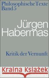Kritik der Vernunft Habermas, Jürgen   9783518585306 Suhrkamp - książka