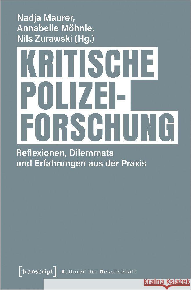 Kritische Polizeiforschung  9783837665574 transcript Verlag - książka