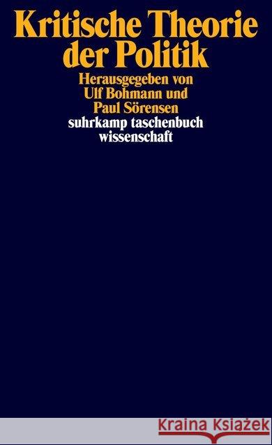 Kritische Theorie der Politik  9783518298633 Suhrkamp - książka