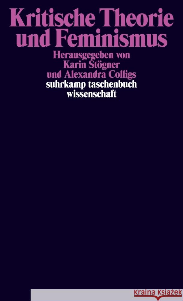 Kritische Theorie und Feminismus  9783518299609 Suhrkamp - książka