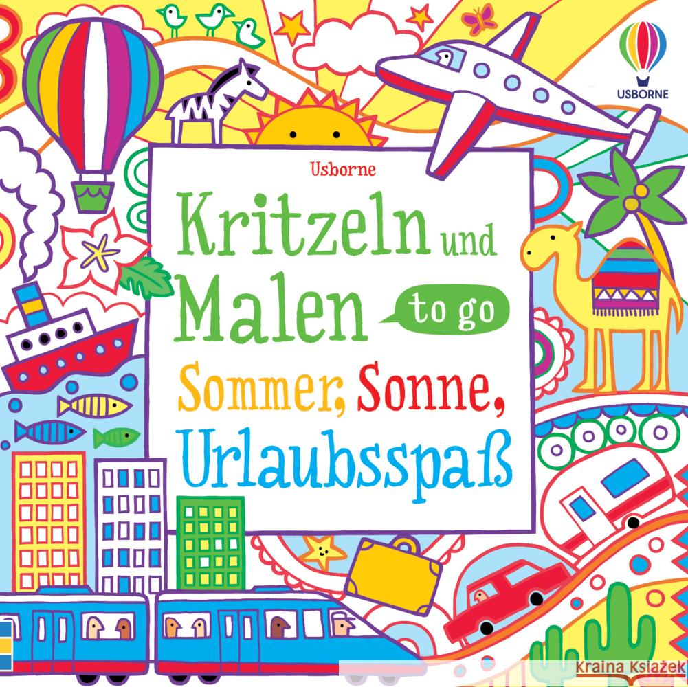 Kritzeln und Malen to go Maclaine, James, Bowman, Lucy 9781789418972 Usborne Verlag - książka