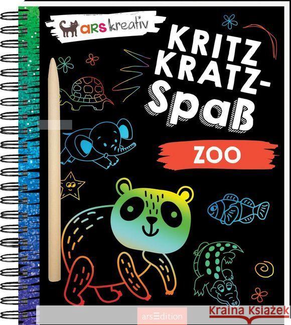 Kritzkratz-Spaß Zoo, m. Stift  9783845835679 ars edition - książka