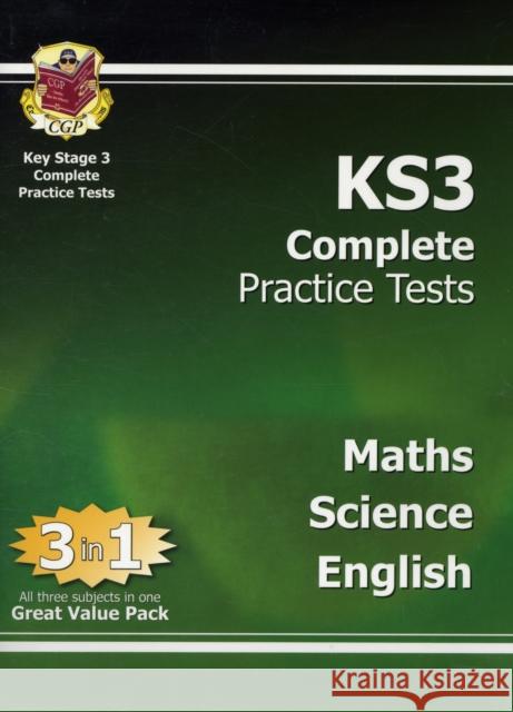 KS3 Complete Practice Tests - Maths, Science & English Richard Parsons 9781847622563 Coordination Group Publications Ltd (CGP) - książka