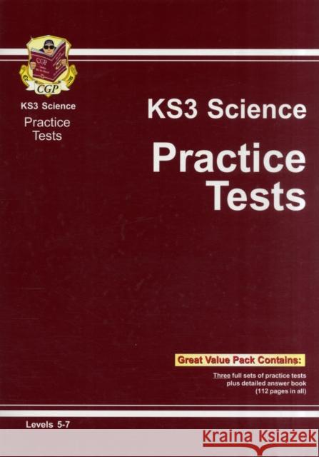 KS3 Science Practice Tests Richard Parsons 9781847622549 Coordination Group Publications Ltd (CGP) - książka