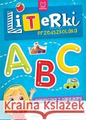 Książeczka z naklejkami Literki przedszkolaka Agnieszka Bator 9788382138405 Aksjomat - książka