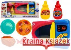 Kuchenka mikrofalowa z akcesoriami na baterie  5907625586740 Lean Toys - książka