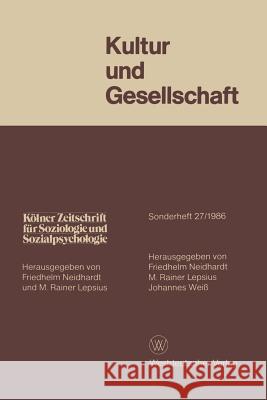 Kultur Und Gesellschaft Friedhelm Neidhardt 9783531118123 Springer - książka