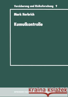 Kumulkontrolle Mark Herbrich 9783409188098 Gabler Verlag - książka