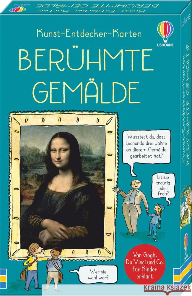 Kunst-Entdecker-Karten: Berühmte Gemälde Courtauld, Sarah 9781789413434 Usborne Verlag - książka