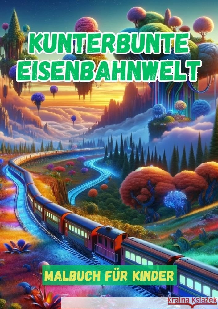 Kunterbunte Eisenbahnwelt: Malbuch f?r Kinder Maxi Pinselzauber 9783384169921 Tredition Gmbh - książka