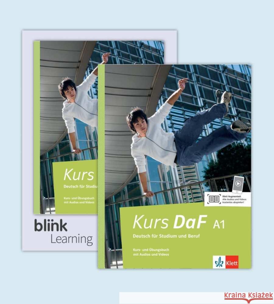 Kurs DaF A1 - Media Bundle BlinkLearning, m. 1 Beilage Nied Curcio, Martina, Schweiger, Kathrin, Weidinger, Simone 9783126768399 Klett Sprachen - książka