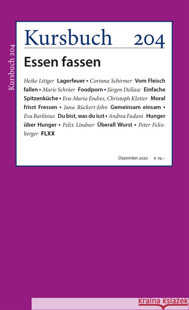 Kursbuch 204  9783961961696 Kursbuch Kulturstiftung - książka