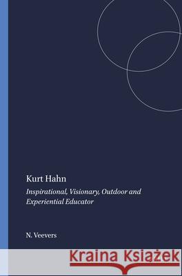 Kurt Hahn Nick Veevers Pete Allison 9789460914676 Sense Publishers - książka