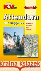 KVplan Kombi Attendorn mit Biggesee : Wandern, Fahrrad, Auto, Sport, Freizeit  9783896418678 Kommunalverlag Tacken - książka