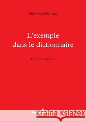 L'exemple dans le dictionnaire Dotoli, Giovanni 9791037008800 Hermann - książka