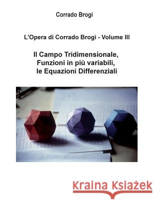 L'Opera di Corrado Brogi - Volume III: Il Campo Tridimensionale, Funzioni in piu' variabili, le Equazioni Differenziali Brogi, Giovanni 9781494413040 Createspace - książka