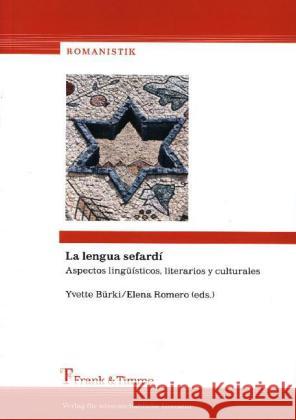 La lengua sefardí : Aspectos lingüísticos, literarios y culturales  9783865965004 Frank & Timme - książka