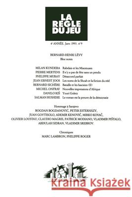 La r?gle du jeu n?09 Sans Auteur 9782908656084 Grasset - książka