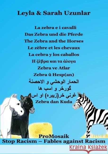 La zebra e i cavalli : Favola in 12 lingue Uzunlar, Leyla 9783745092868 epubli - książka