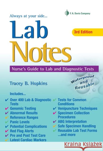 Labnotes: Nurses' Guide to Lab & Diagnostic Tests  9780803644014 F.A. Davis Company - książka