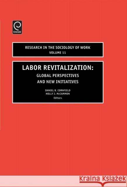 Labor Revitalization : Global Perspectives and New Initiatives D. B. Cornfield Cornfield                                Dan Cornfield 9780762308828 JAI Press - książka