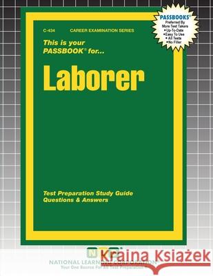 Laborer Passbooks 9781799304340 National Learning Corp - książka