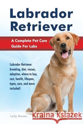 Labrador Retriever: Labrador Retriever breeding, diet, rescue, adoption, where to buy, cost, health, lifespan, types, care, and more inclu Brown, Lolly 9781941070529 Nrb Publishing - książka