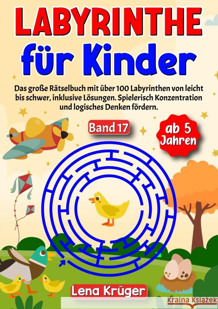 Labyrinthe für Kinder ab 5 Jahren - Band 17 Krüger, Lena 9783384170958 Nova Mente Verlag - książka