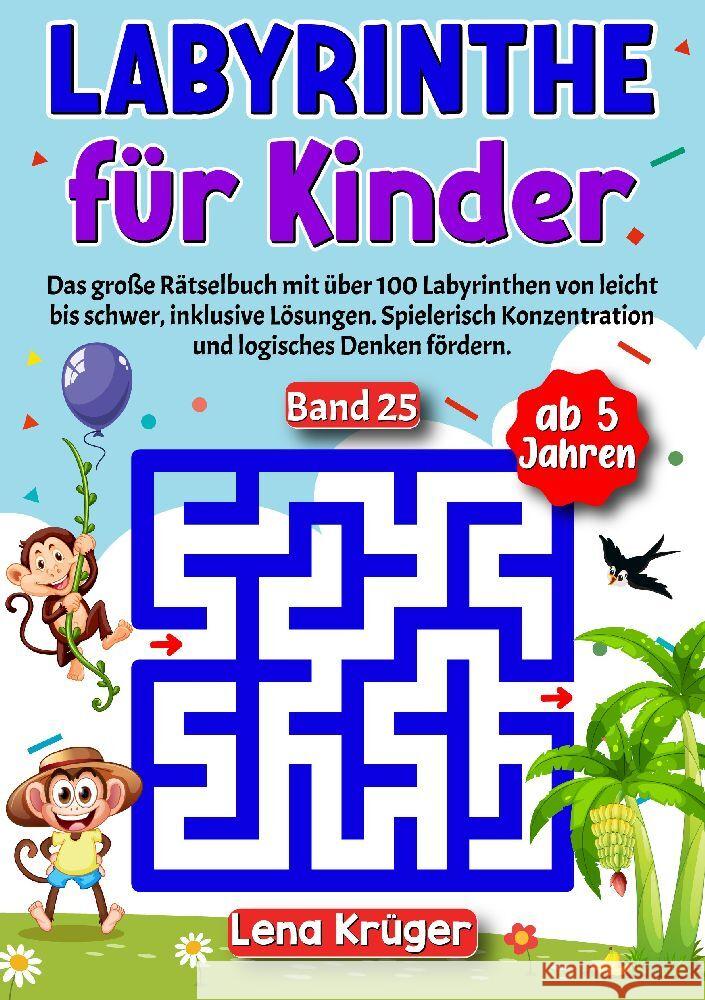 Labyrinthe für Kinder ab 5 Jahren - Band 25 Krüger, Lena 9783384175427 Nova Mente Verlag - książka